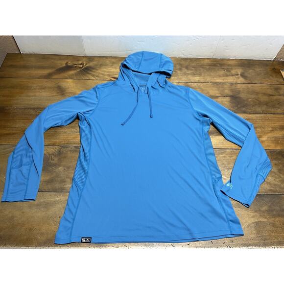 Pelagic Exo Tech Solid Performance Fishing Hoodie Gray Size L - Picture 1 of 14